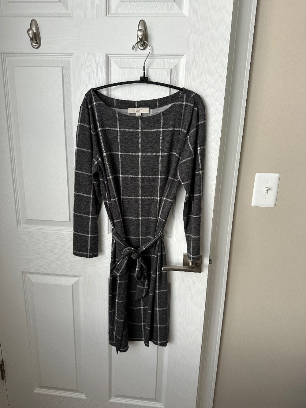 LOFT windowpane dress - size M